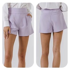 $30 Express size 00 lilac high rise shorts